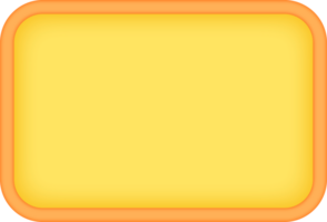 Yellow Banner Button png