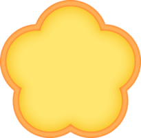 Yellow Banner Button png