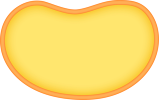 Yellow Banner Button png