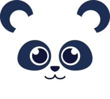 panda animal cabeza png
