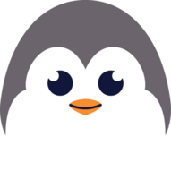 pinguino animale testa png