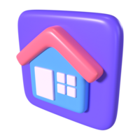 Homepage 3D Illustration Icon png