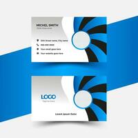 Double-sided modern creative business card. vector