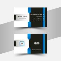 Double-sided modern creative business card. vector