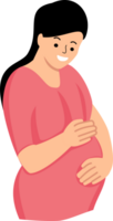 woman pregnant illustration flat design png