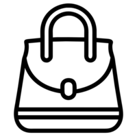 cute outline bag png