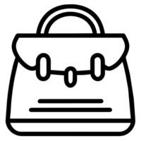 cute outline bag png