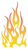 Flames fire icon vector