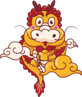 Dragon of new year 2024 elements png