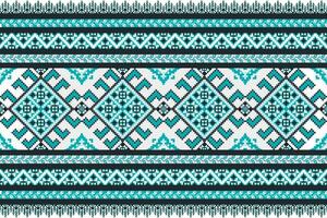 Ethnic Pixel Art Aztec Style Seamless Pattern.  Vector design for fabric, tile, embroidery, wrapping, wallpaper, and background