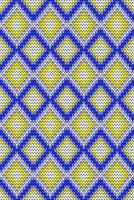 Geometric Knitting Seamless Pattern.  Design for fabric, tile, embroidery, wallpaper, and background vector