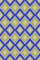 Geometric Knitting Seamless Pattern.  Design for fabric, tile, embroidery, wallpaper, and background vector