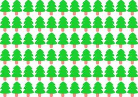 Simple Christmas Tree Vector Patterns Background Lovely Winter Holidays Print vector illustration