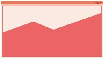 Minimalist vector illustration of a mountain landscape in pastel colors.  trend design element. Element design UI for computer, technology icon symbol