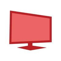 televisión plano icono aislado en blanco antecedentes para web y móvil aplicación diseño. diseño elementos de tecnología, computadora, Internet, sitio web. gráfico recursos vector