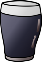 Cartoon-Doodle Pint Stout png