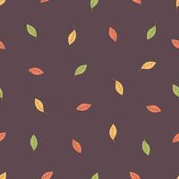 otoño hojas sin costura modelo. otoño follaje, otoño tiempo. diseño para tela, textil, envase papel. vector