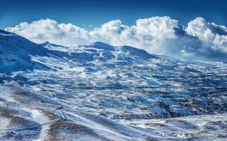 Beautiful winter mountains photo