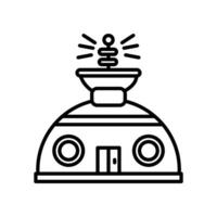Space Station icon in vector. Illustration vector