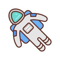 Astronaut icon in vector. Illustration vector