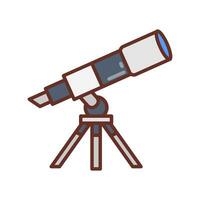 espacio telescopio icono en vector. ilustración vector