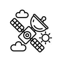 Weather Satellite icon in vector. Illustration vector