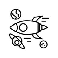 Space Interrupt Travel icon in vector. Illustration vector