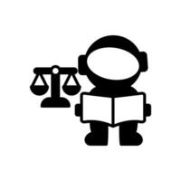 Space Law icon in vector. Illustration vector