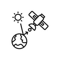 Remote Sensing Satellite icon in vector. Illustration vector