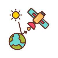 Remote Sensing Satellite icon in vector. Illustration vector