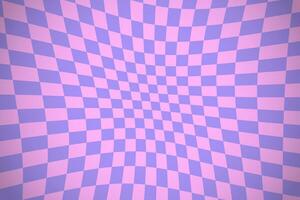 Vector abstract retro background in groovy style. Vintage groovy chessboard background.