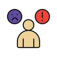 Self Control icon. lineal color icon vector