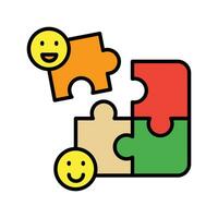 puzzle icon. Adaptability icon vector