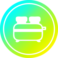 burnt toast circular in cold gradient spectrum png