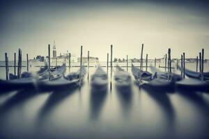 Vintage Venice cityscape photo