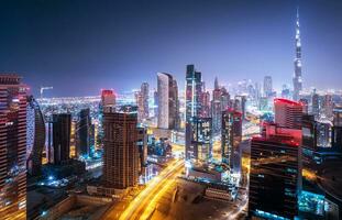 Beautiful night cityscape photo