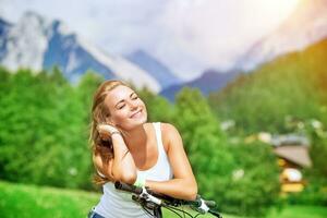 Happy woman portrait photo