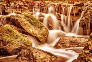 Beautiful waterfall landscape photo