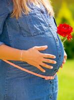 sano embarazada mujer foto