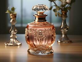 AI generated Luxurious Perfume Bottle. Generative Ai photo