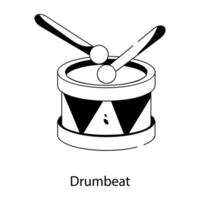 Trendy Drumbeat Concepts vector