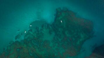 aéreo Disparo de Mediterráneo mar antecedentes foto