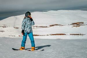 Winter Vacation on Ski Resort photo