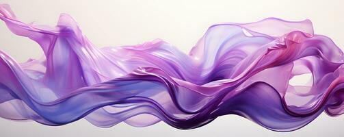 AI generated Abstract Purple Wavy Liquid Background. Generative Ai photo