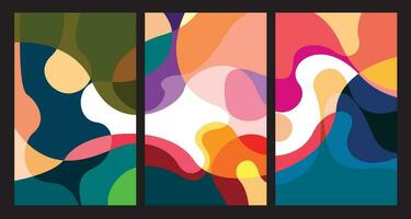 Vector colorful abstract psychedelic liquid and fluid background pattern