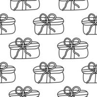 gifts holiday vector bright color surprise line