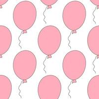 balloon pink valentin day birthday  pattern t vector