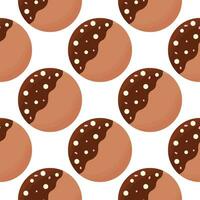 donut color day chocolate cream food pattern vector