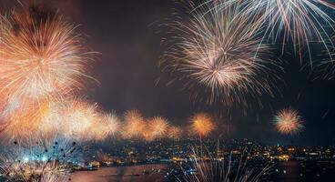 celebración de Año Nuevo foto