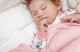 Cute Baby Girl Sleeping photo